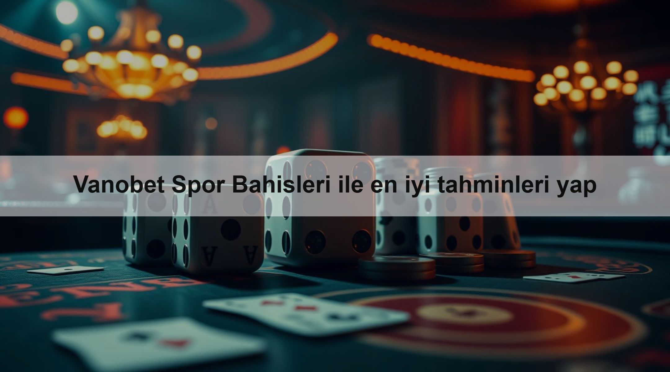 Vanobet Spor Bahisleri ile en iyi tahminleri yap